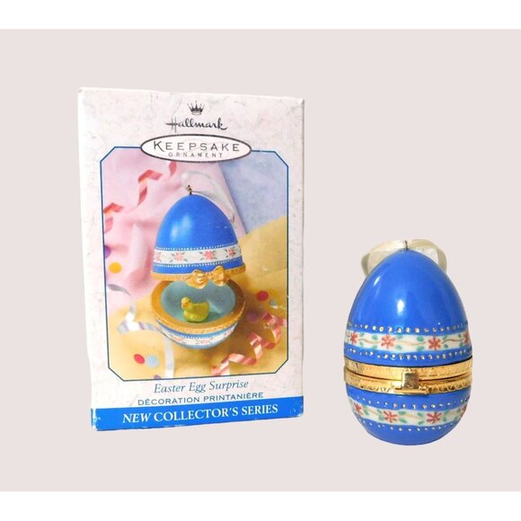 Hallmark Keepsake Ornament Easter Egg Surprise 1999 Porcelain Collectors Series - Picture 5 of 7
